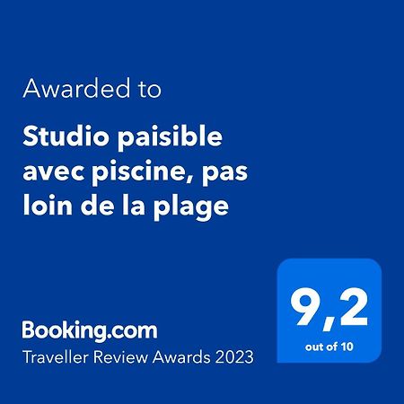 Studio Paisible Avec Piscine, Pas Loin De La Plage La Trinité Exterior foto